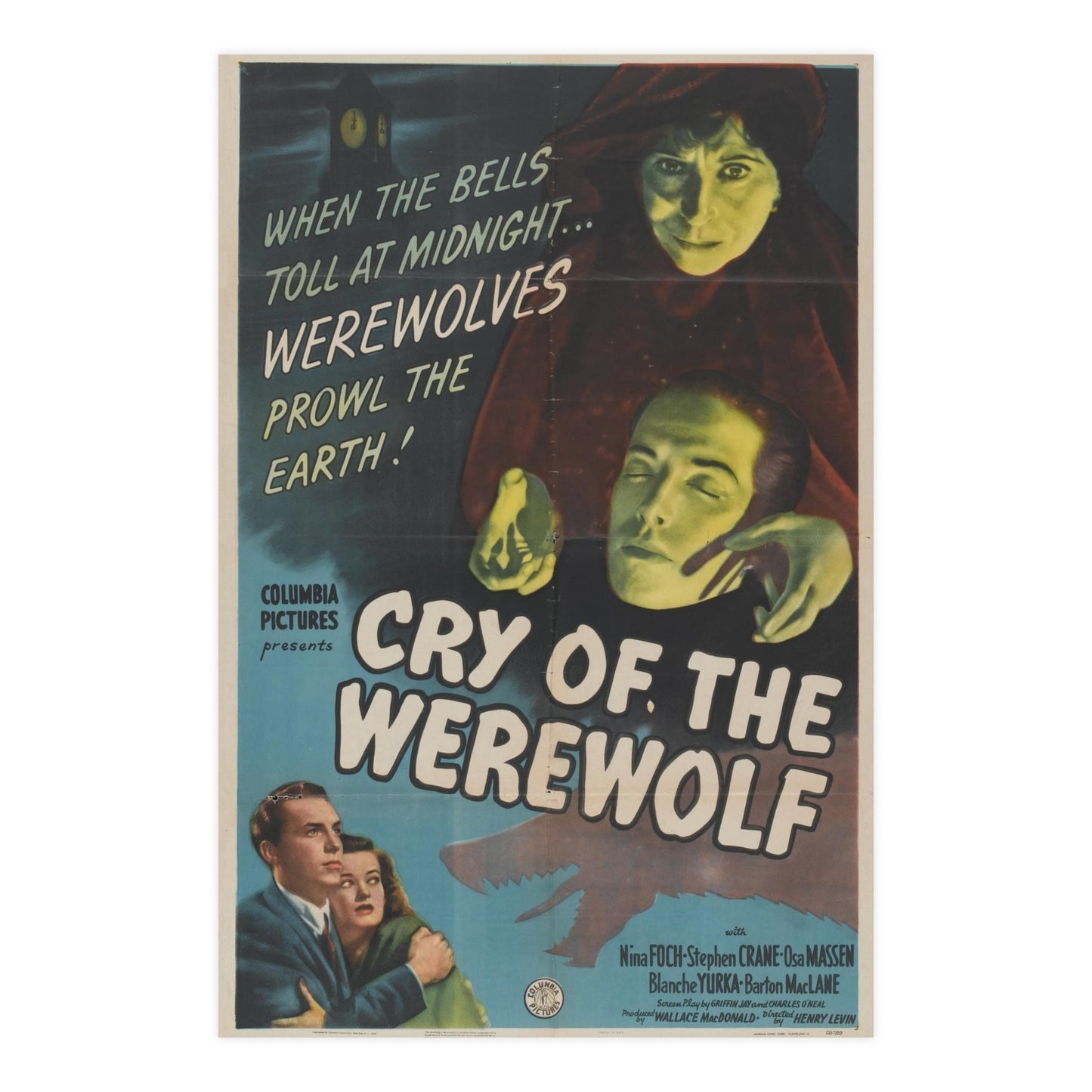 CRY OF THE WEREWOLF 1944 - Paper Movie Poster-24″ x 36″ (Vertical)-The Sticker Space