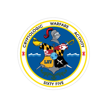 Cryptologic Warfare Activity Sixty Five (U.S. Navy) Transparent STICKER Die-Cut Vinyl Decal-5 Inch-The Sticker Space