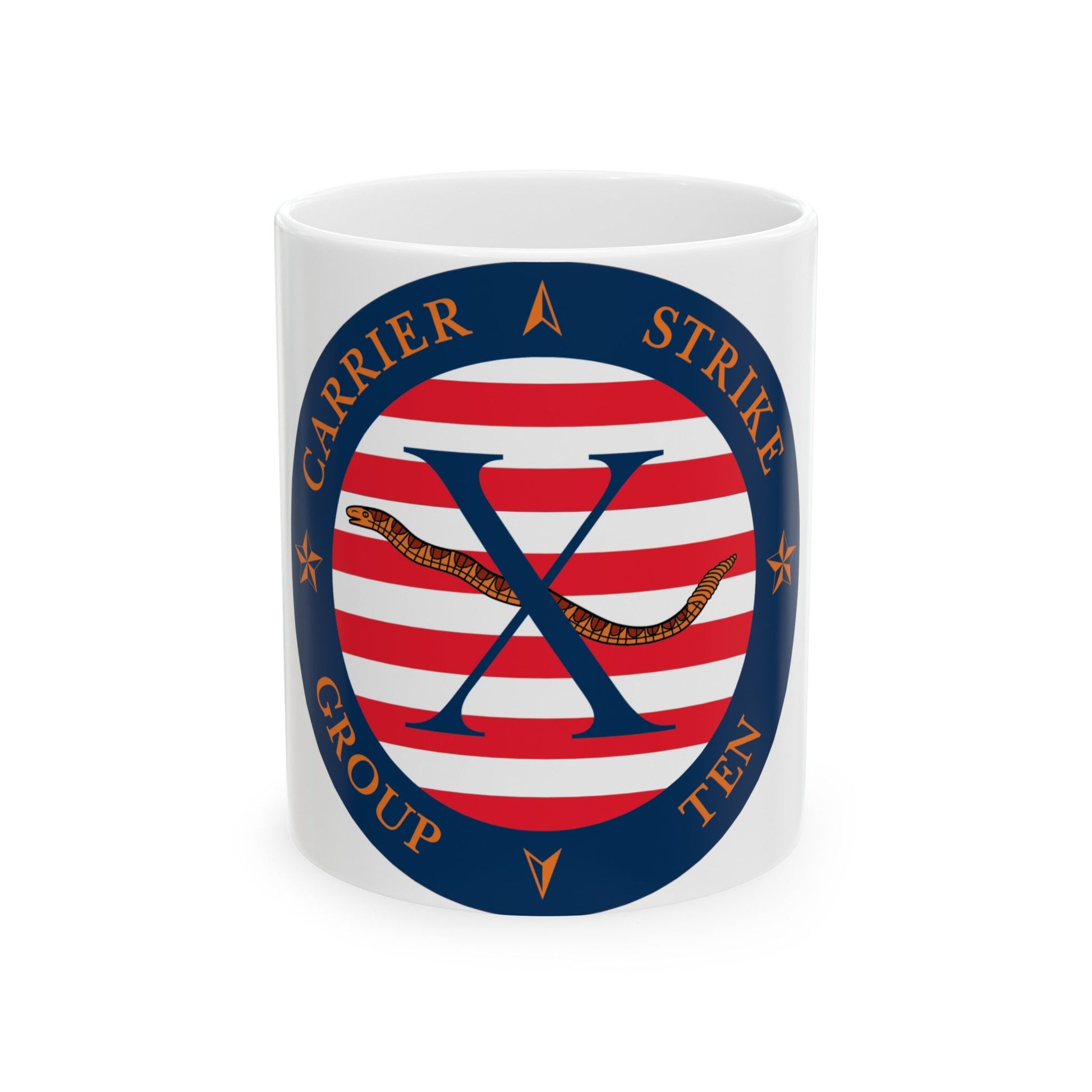 CSG 10 (U.S. Navy) White Coffee Mug-11oz-The Sticker Space