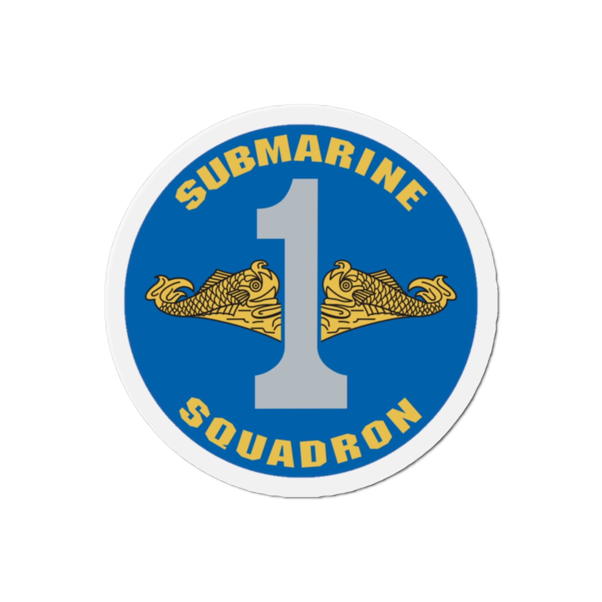 CSS 1 Gold Commander Submarine Squadron 1 (U.S. Navy) Die-Cut
