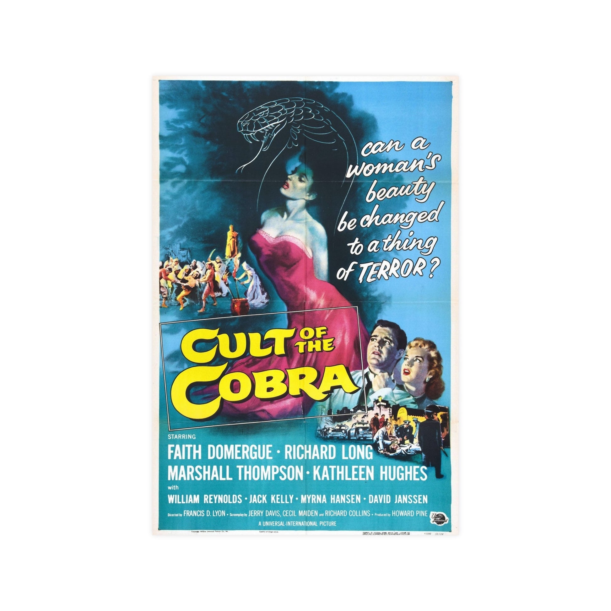 CULT OF THE COBRA 1955 - Paper Movie Poster-12″ x 18″ (Vertical)-The Sticker Space