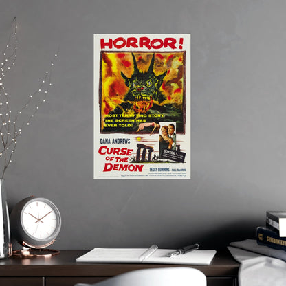 CURSE OF THE DEMON 1957 - Paper Movie Poster-The Sticker Space