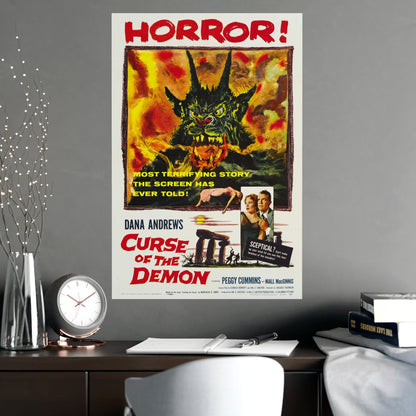 CURSE OF THE DEMON 1957 - Paper Movie Poster-The Sticker Space