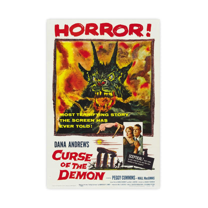 CURSE OF THE DEMON 1957 - Paper Movie Poster-16″ x 24″ (Vertical)-The Sticker Space