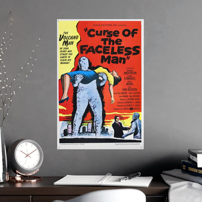 CURSE OF THE FACELESS MAN 1958 - Paper Movie Poster-The Sticker Space