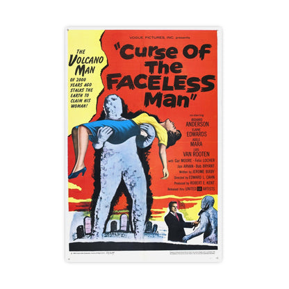 CURSE OF THE FACELESS MAN 1958 - Paper Movie Poster-16″ x 24″ (Vertical)-The Sticker Space