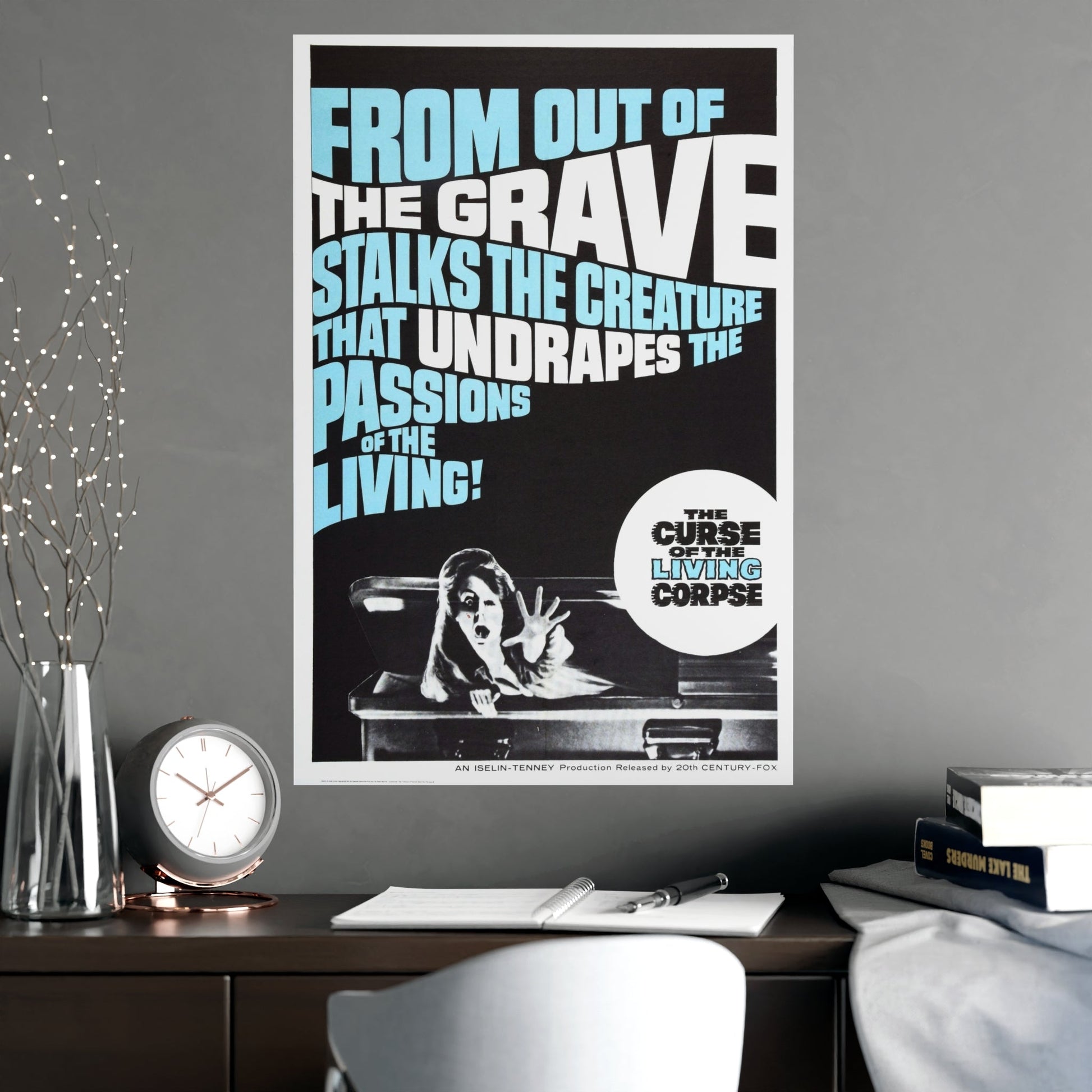 CURSE OF THE LIVING CORPSE 1964 - Paper Movie Poster-The Sticker Space