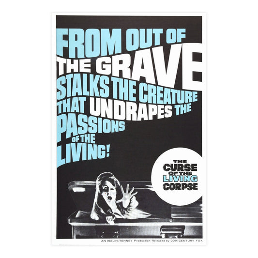 CURSE OF THE LIVING CORPSE 1964 - Paper Movie Poster-24″ x 36″ (Vertical)-The Sticker Space