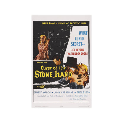 CURSE OF THE STONE HAND 1965 - Paper Movie Poster-11″ x 17″ (Vertical)-The Sticker Space