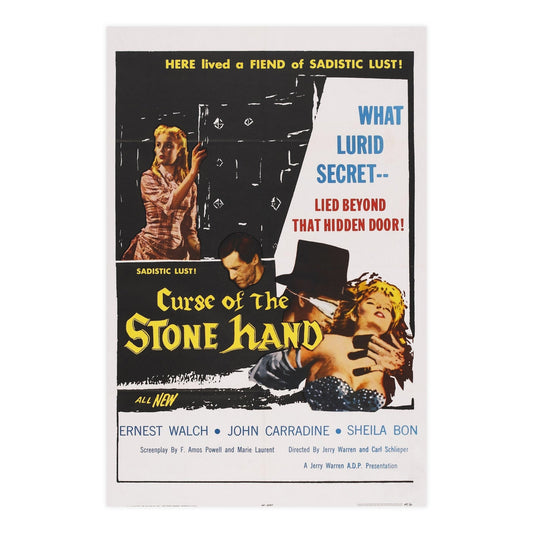 CURSE OF THE STONE HAND 1965 - Paper Movie Poster-24″ x 36″ (Vertical)-The Sticker Space