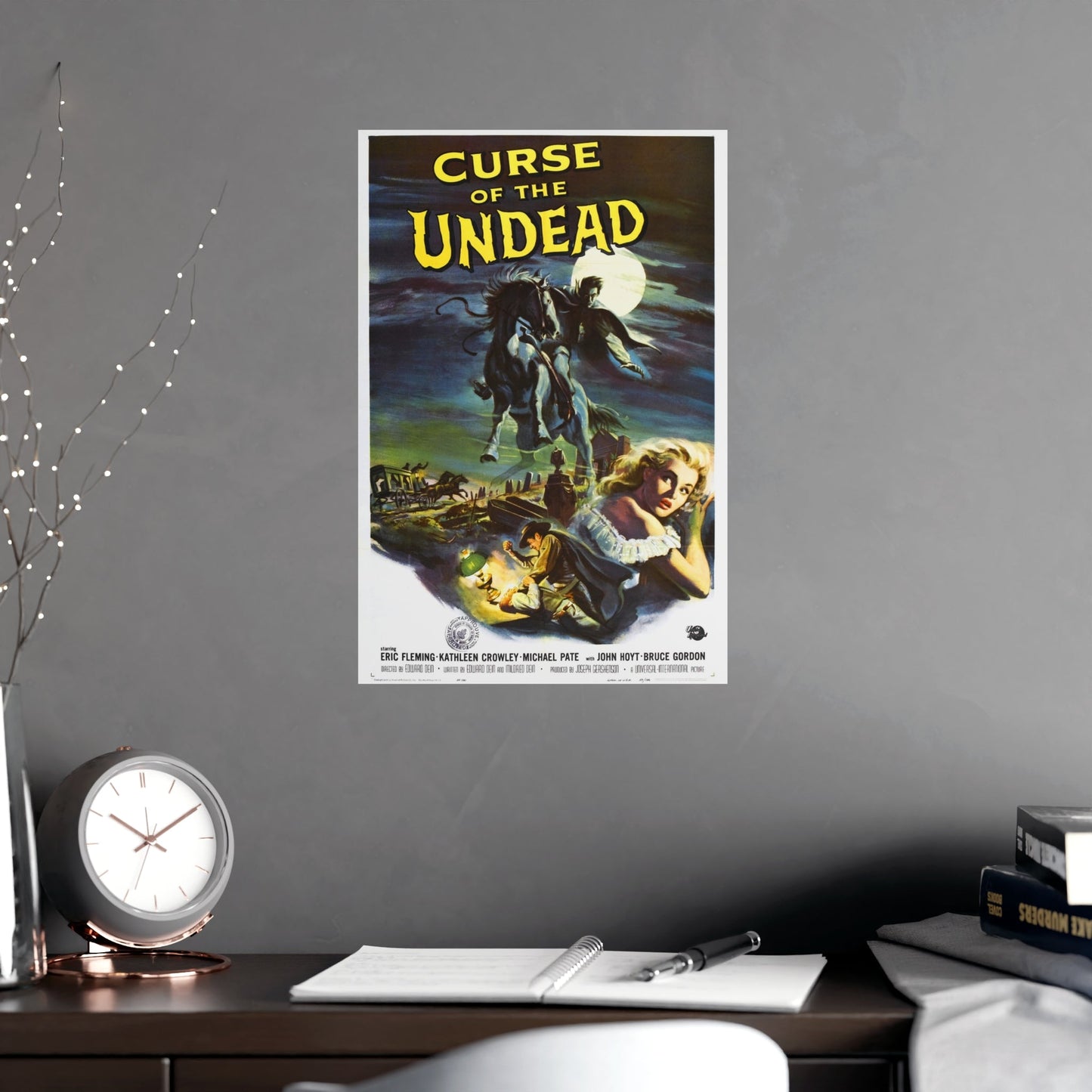 CURSE OF THE UNDEAD 1959 - Paper Movie Poster-The Sticker Space