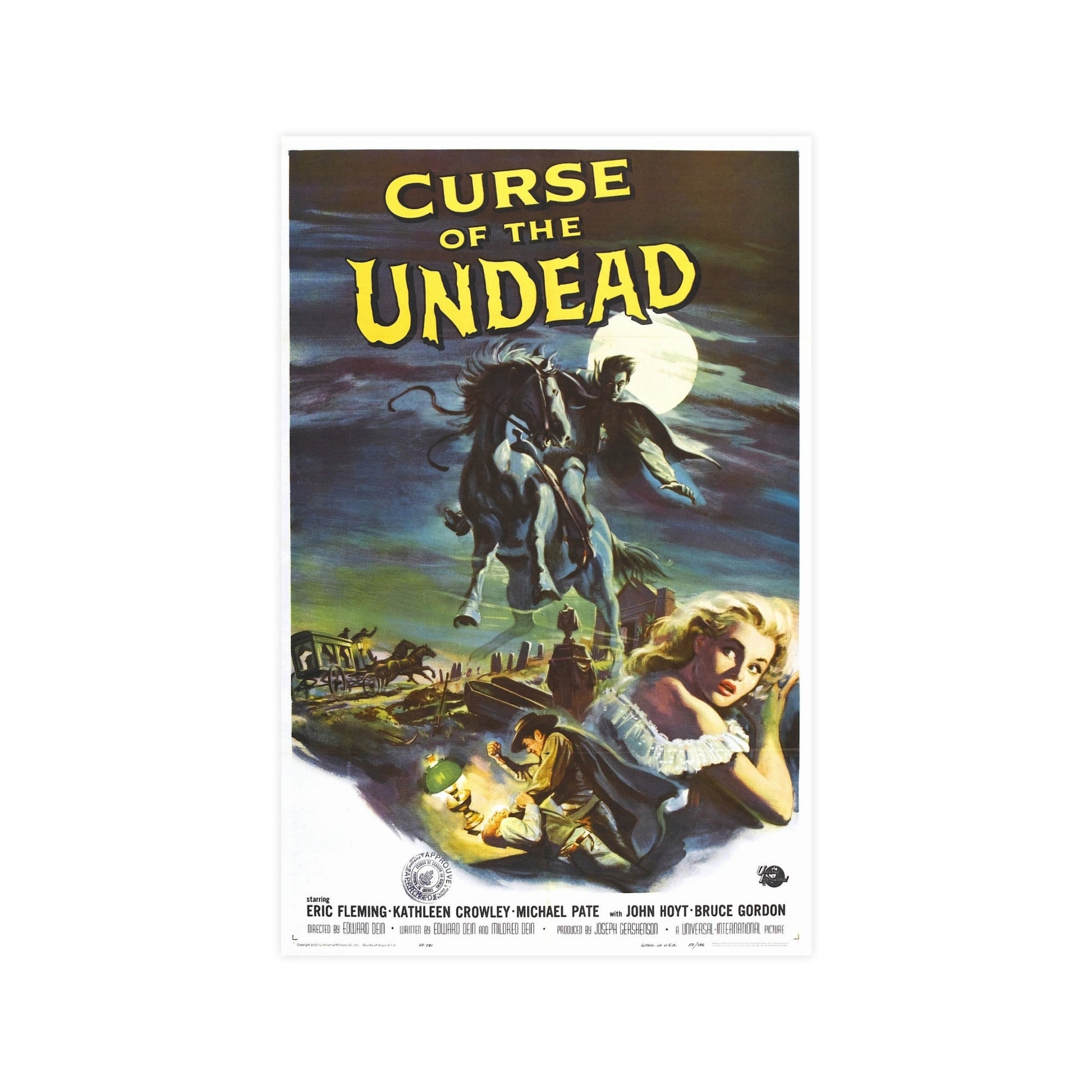 CURSE OF THE UNDEAD 1959 - Paper Movie Poster-11″ x 17″ (Vertical)-The Sticker Space