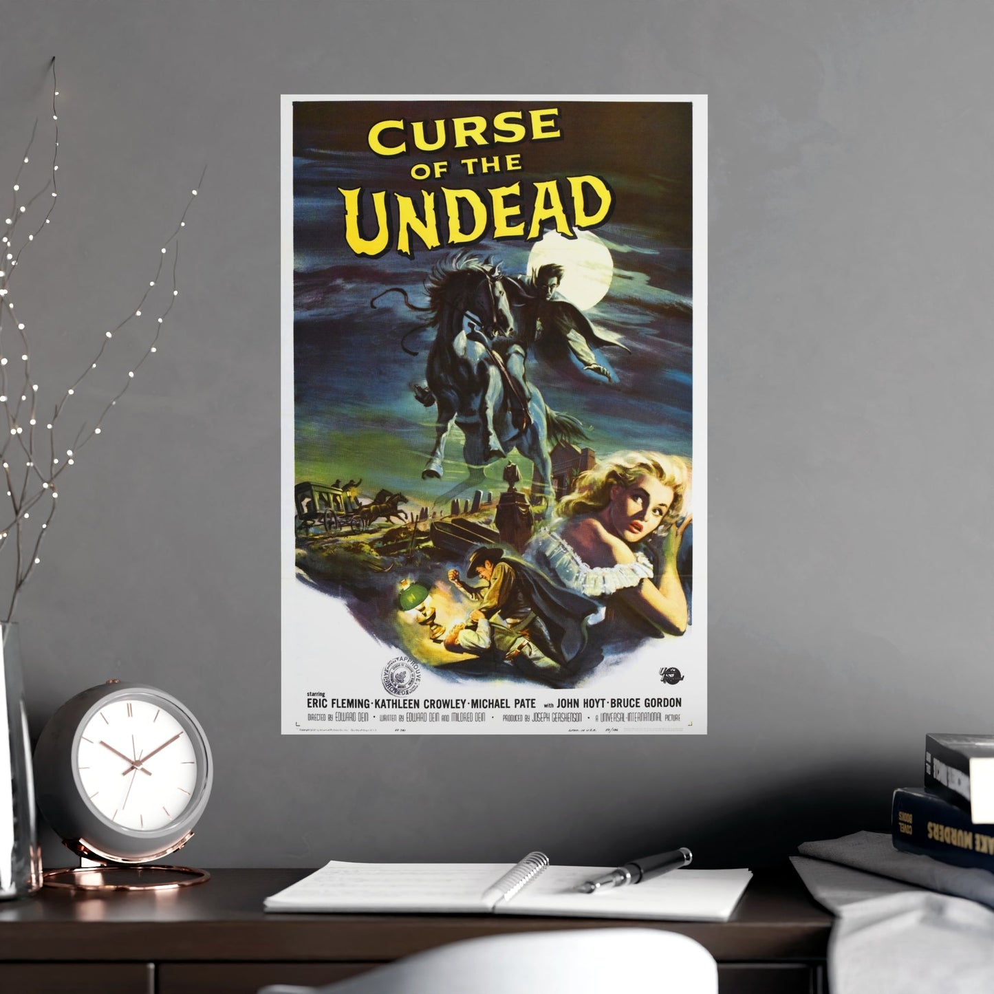 CURSE OF THE UNDEAD 1959 - Paper Movie Poster-The Sticker Space