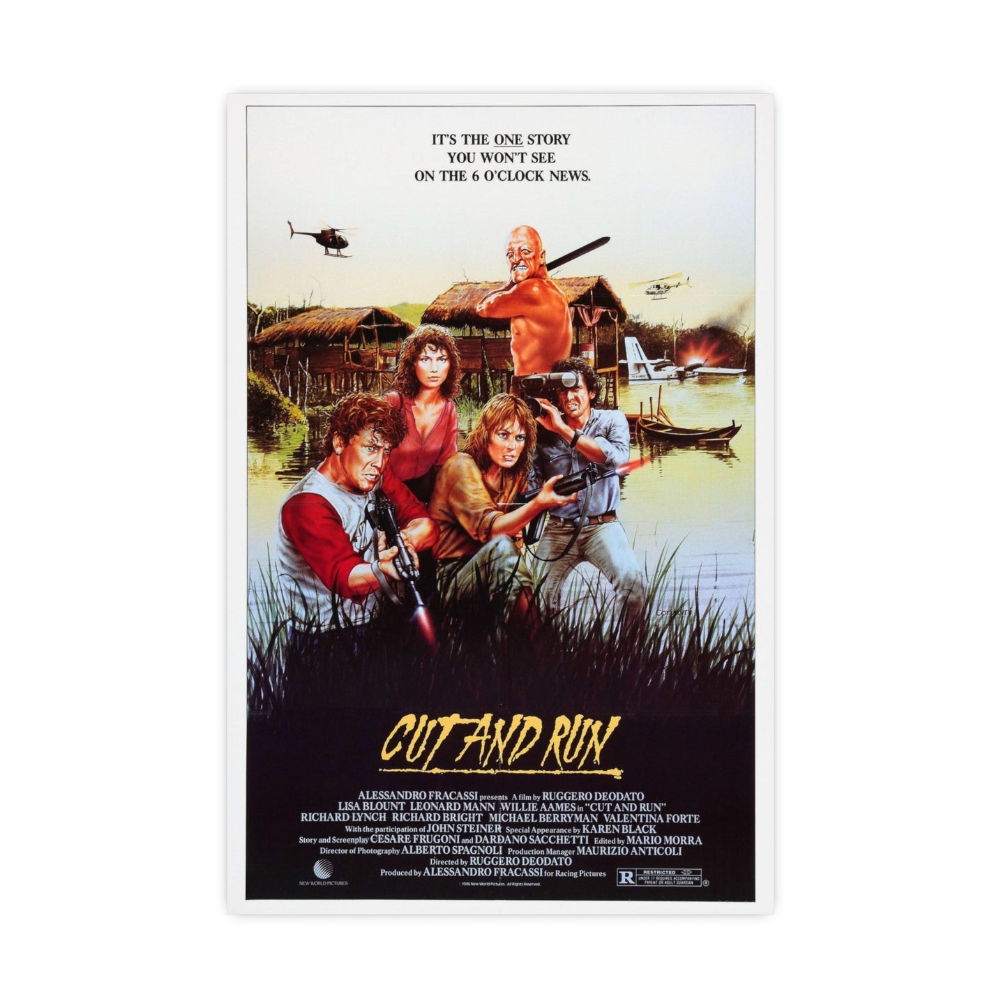 CUT AND RUN 1984 - Paper Movie Poster-16″ x 24″ (Vertical)-The Sticker Space