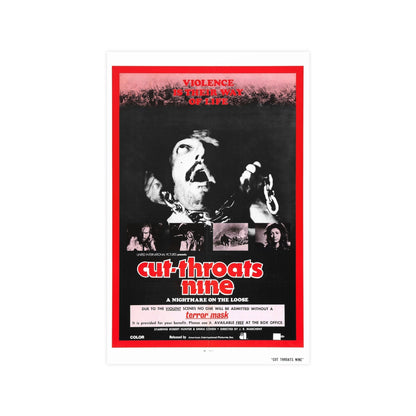 CUT THROATS NINE 1972 - Paper Movie Poster-11″ x 17″ (Vertical)-The Sticker Space