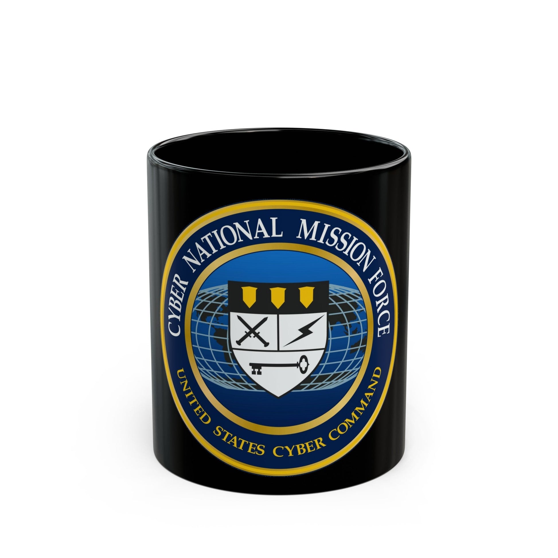 Cyber National Mission Force (U.S. Army) Black Coffee Mug-11oz-The Sticker Space