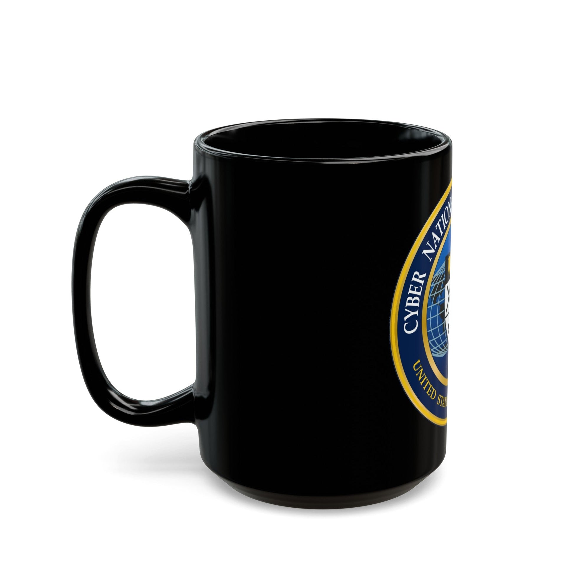 Cyber National Mission Force (U.S. Army) Black Coffee Mug-The Sticker Space