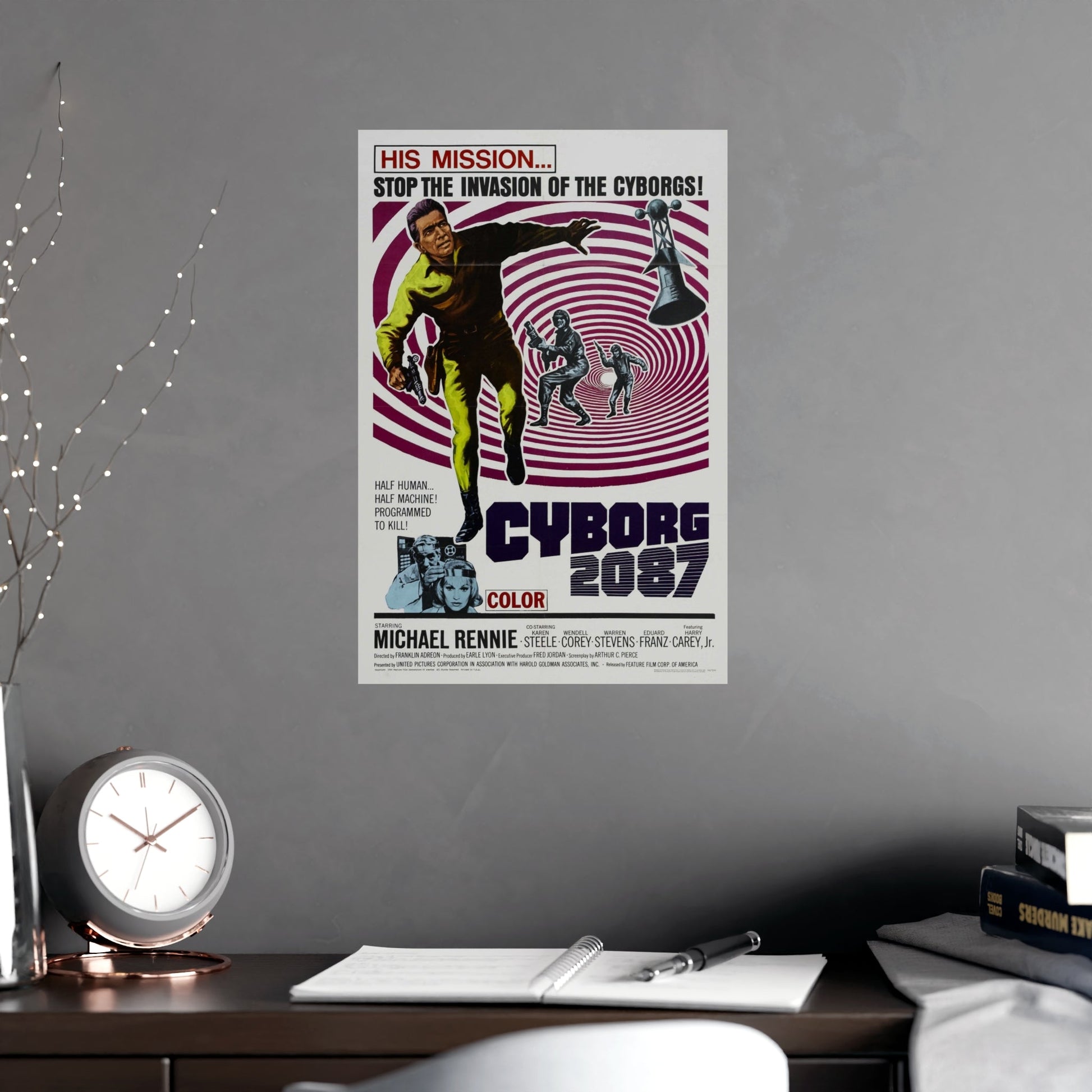 CYBORG 2087 1966 - Paper Movie Poster-The Sticker Space