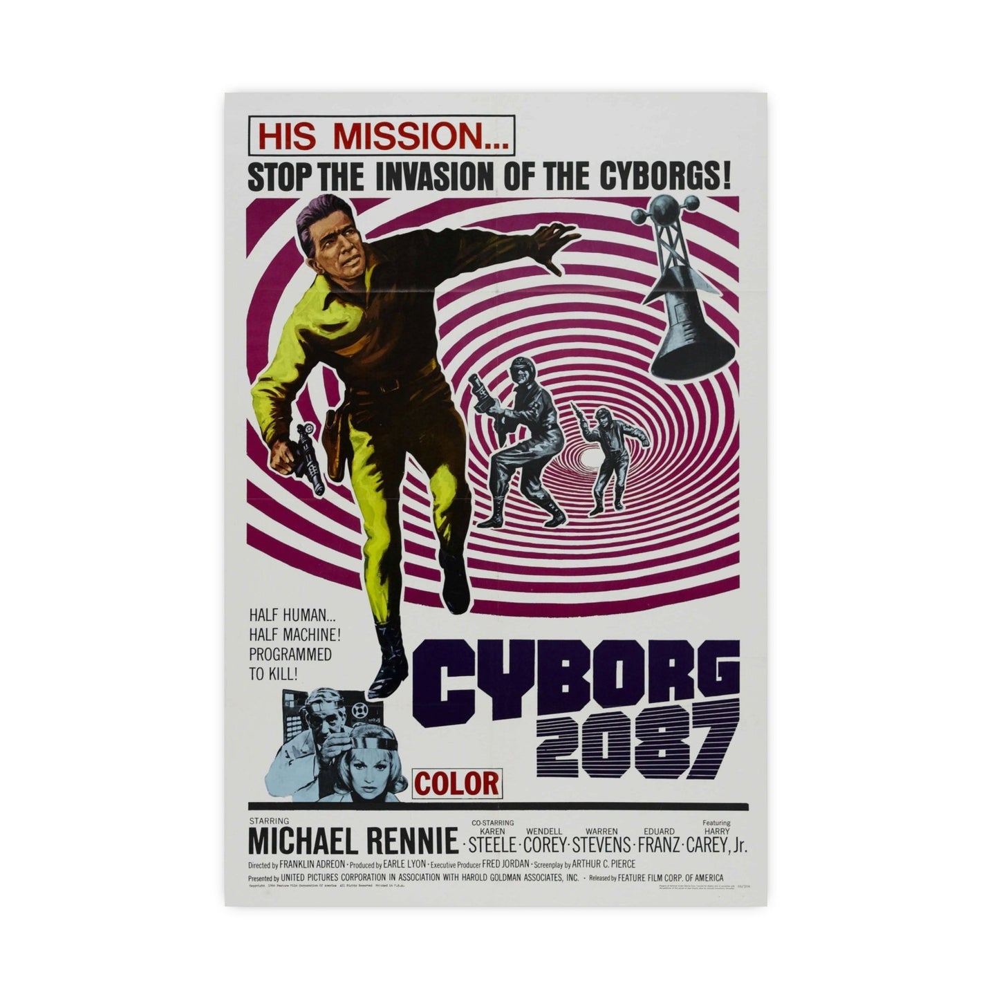 CYBORG 2087 1966 - Paper Movie Poster-16″ x 24″ (Vertical)-The Sticker Space