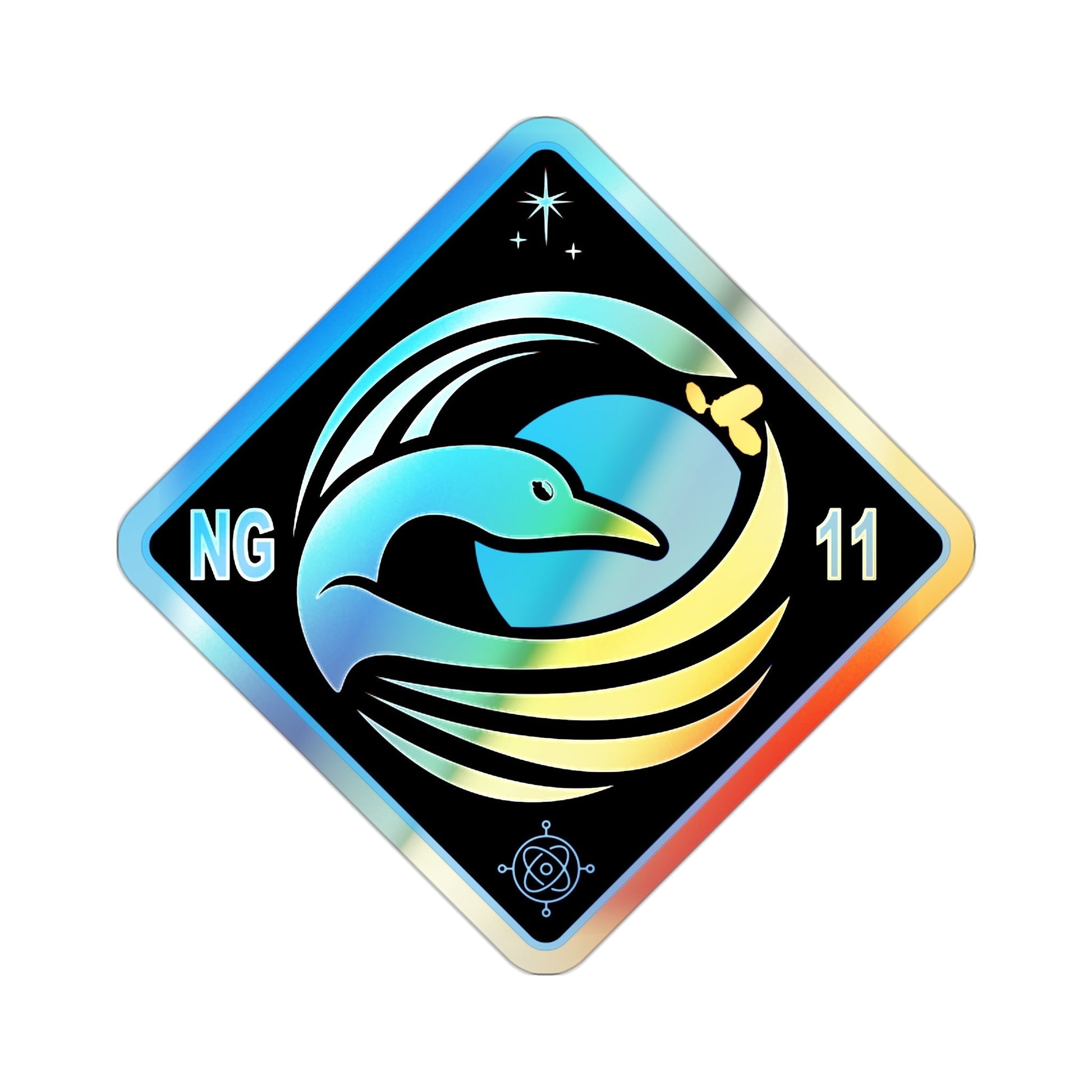 Cygnus NG-11 (SpaceX) Holographic STICKER Die-Cut Vinyl Decal-2 Inch-The Sticker Space