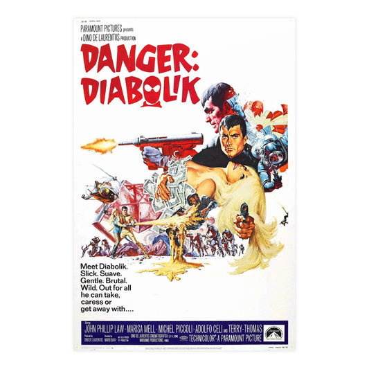 DANGER DIABOLIK 1968 - Paper Movie Poster-24″ x 36″ (Vertical)-The Sticker Space