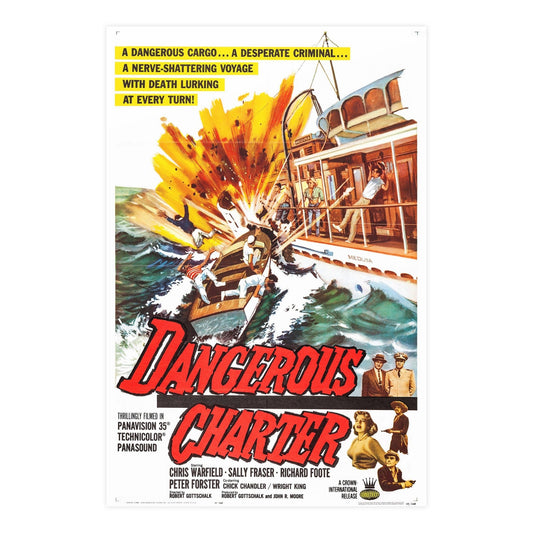 DANGEROUS CHARTER 1962 - Paper Movie Poster-24″ x 36″ (Vertical)-The Sticker Space