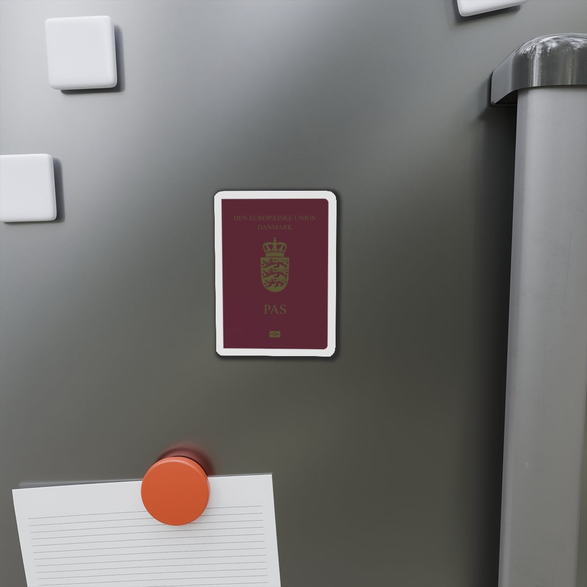 Danish Passport - Die-Cut Magnet-The Sticker Space