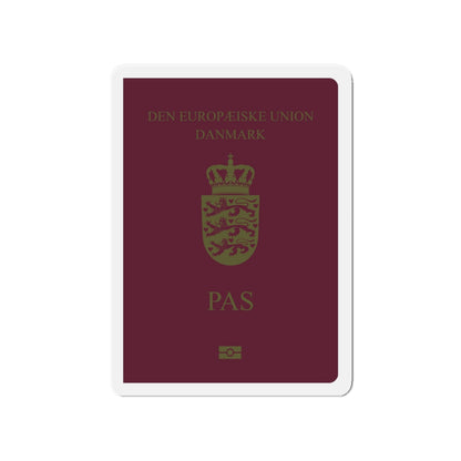 Danish Passport - Die-Cut Magnet-4" x 4"-The Sticker Space