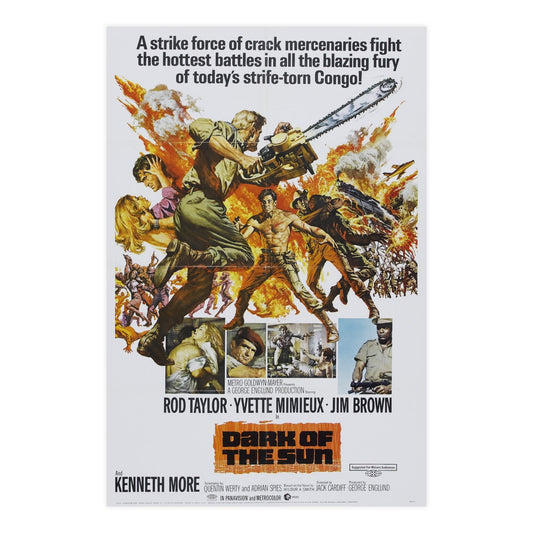 DARK OF THE SUN (MERCENARIES) 1968 - Paper Movie Poster-24″ x 36″ (Vertical)-The Sticker Space