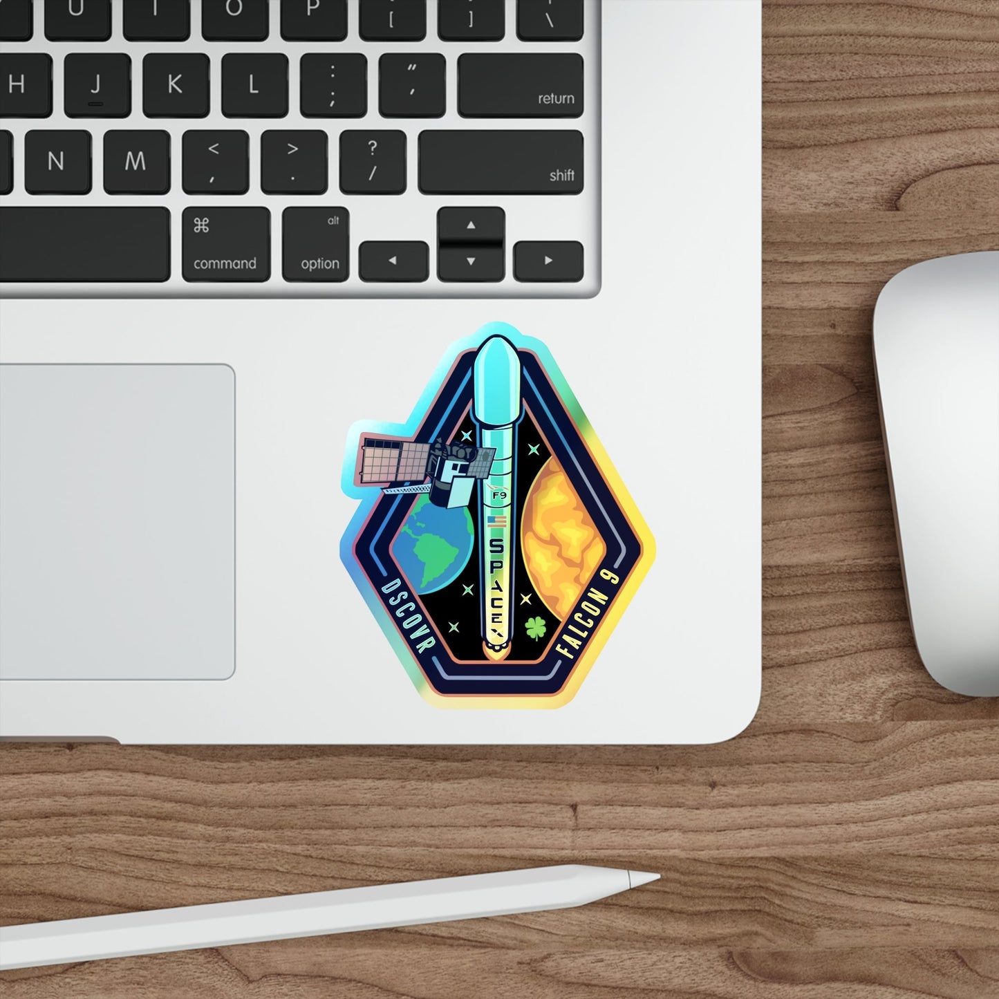 Deep Space Climate Observatory Falcon 9 CASSIOPE (SpaceX) Holographic STICKER Die-Cut Vinyl Decal-The Sticker Space