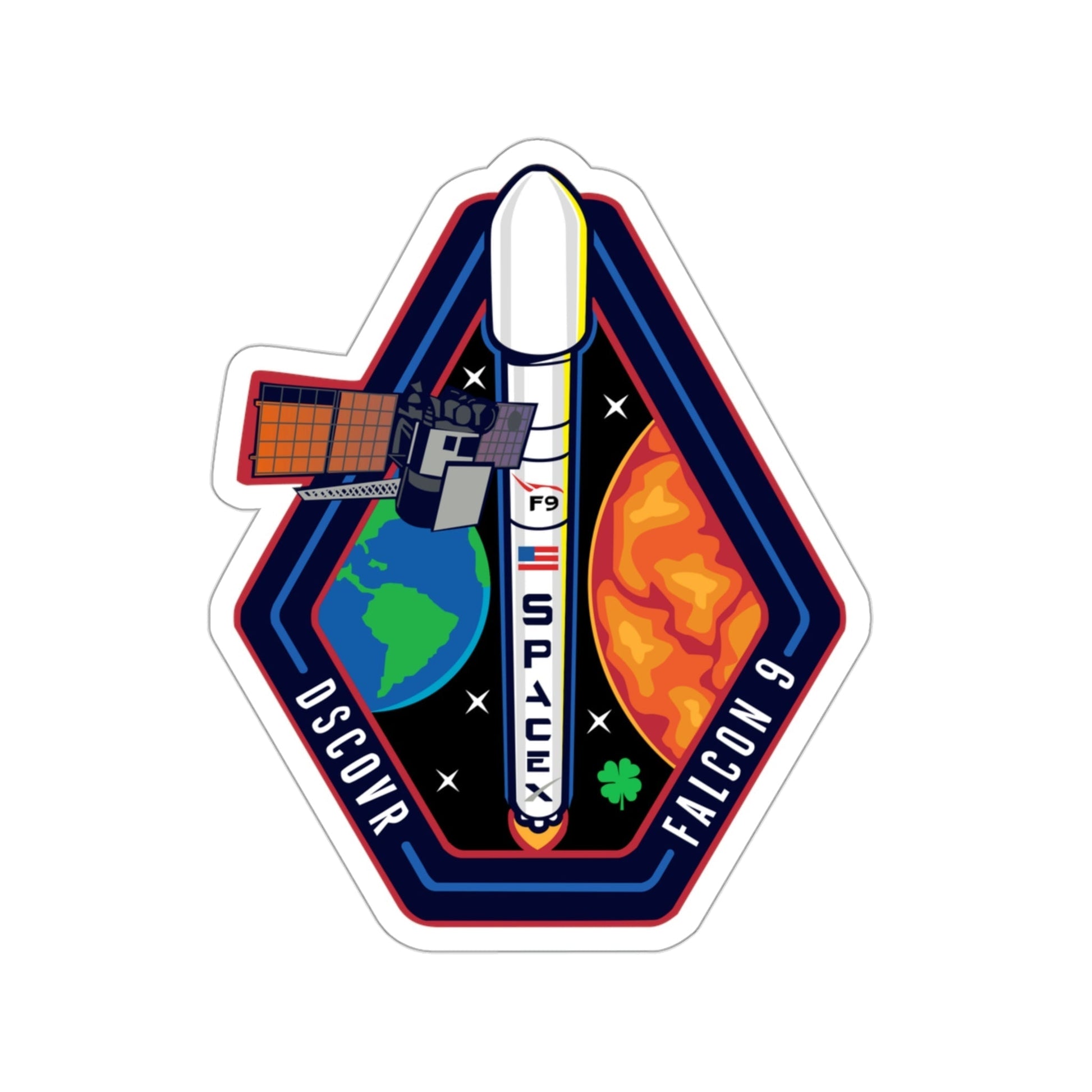 Deep Space Climate Observatory Falcon 9 CASSIOPE (SpaceX) STICKER Vinyl Die-Cut Decal-3 Inch-The Sticker Space