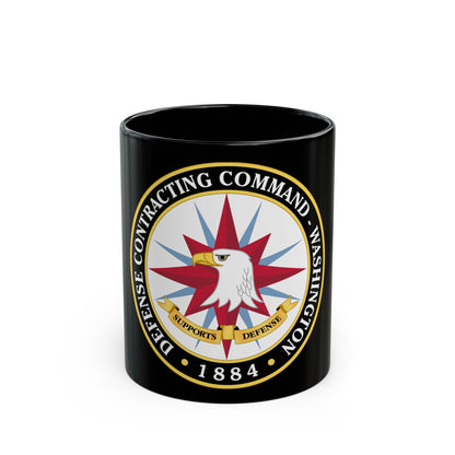 Defense Contracting Command Washington (U.S. Army) Black Coffee Mug-11oz-The Sticker Space