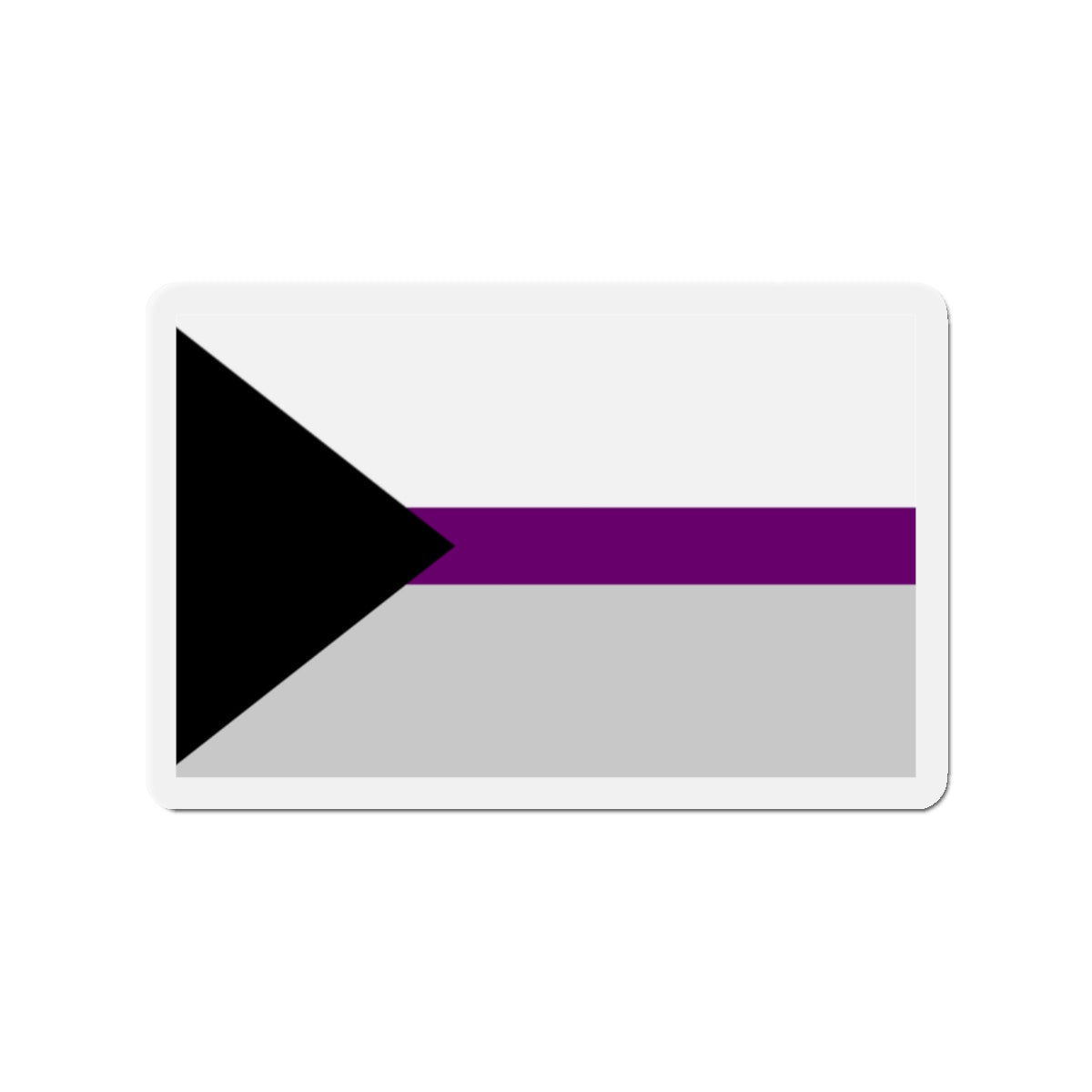 Demisexual Pride Flag - Die-Cut Magnet-2" x 2"-The Sticker Space