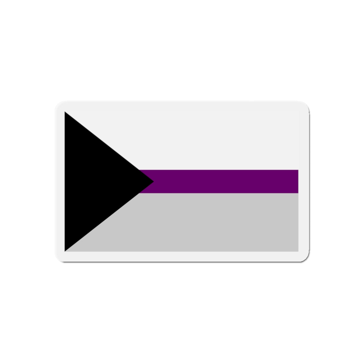 Demisexual Pride Flag - Die-Cut Magnet-5" x 5"-The Sticker Space