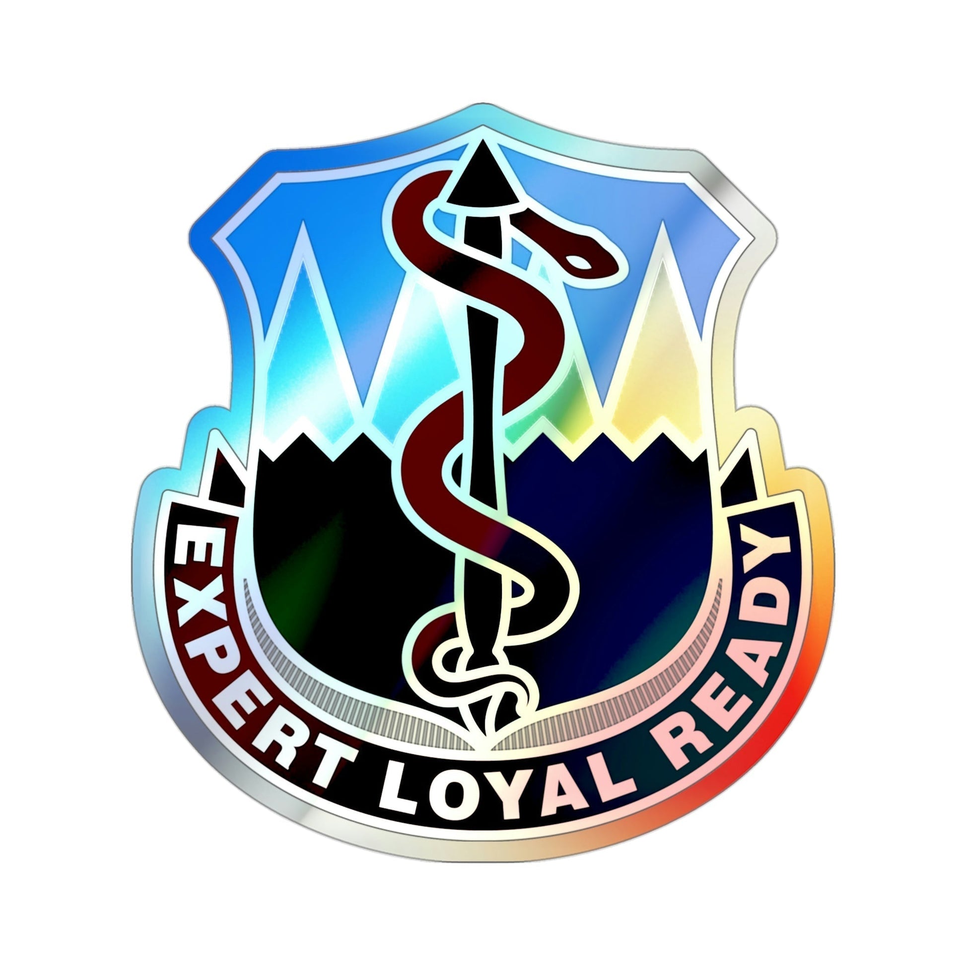 Dental Health Activity Fort Carson (U.S. Army) Holographic STICKER Die-Cut Vinyl Decal-3 Inch-The Sticker Space