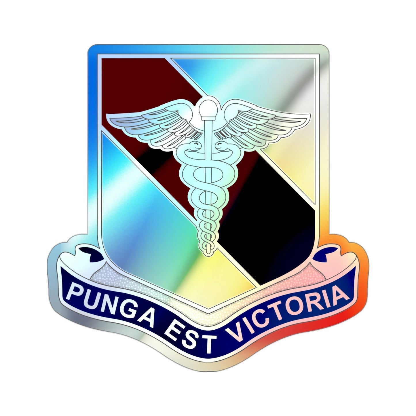 Dental Health Activity Fort Hood (U.S. Army) Holographic STICKER Die-Cut Vinyl Decal-3 Inch-The Sticker Space