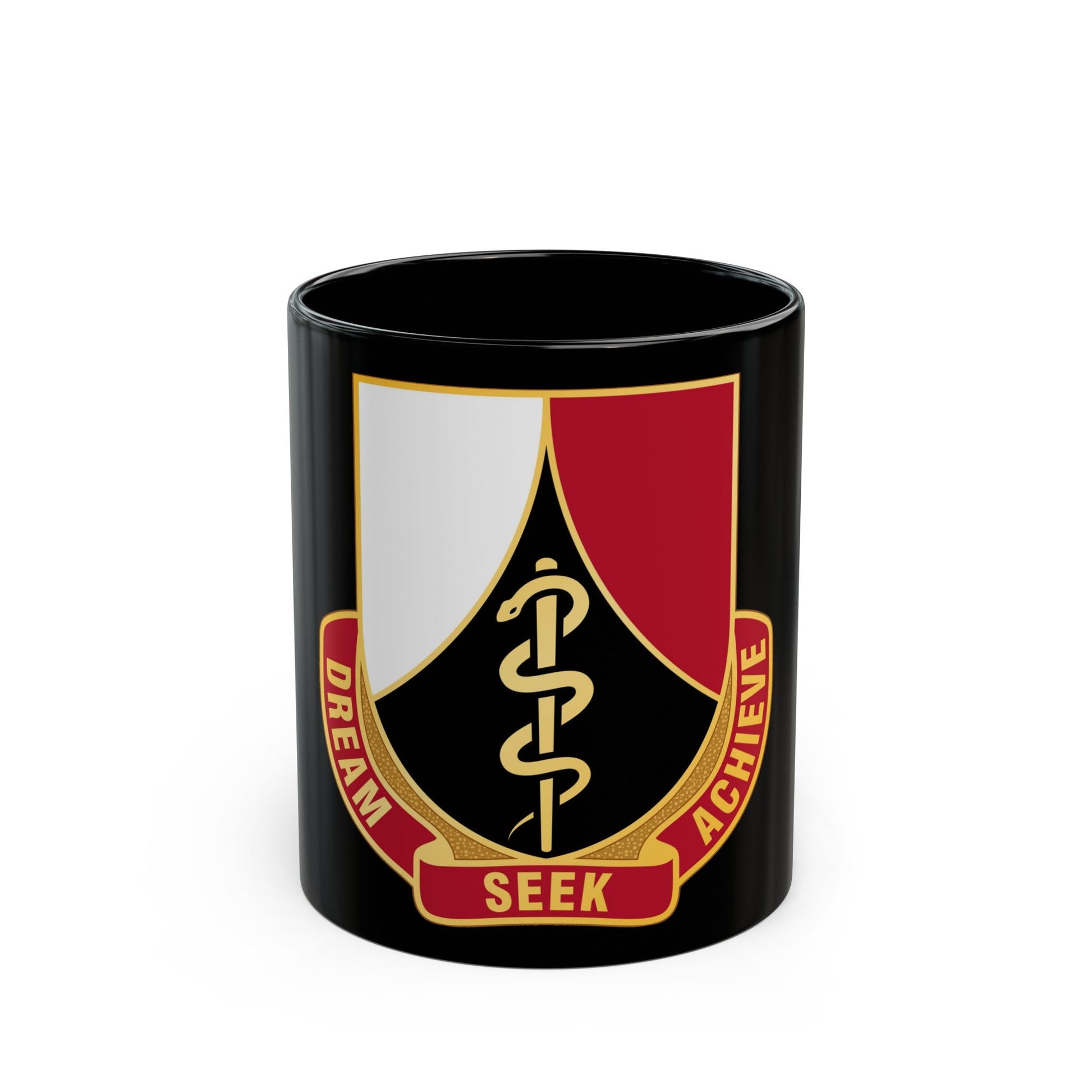 Dental Health Activity Rheinland Pfalz (U.S. Army) Black Coffee Mug-11oz-The Sticker Space