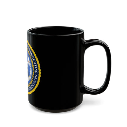 Deputy Chief of Naval Operations for Warfighting Development N7 (U.S. Navy) Black Coffee Mug-The Sticker Space