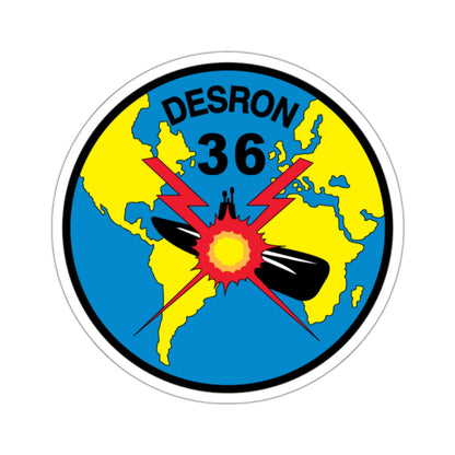 Desron 36 (U.S. Navy) STICKER Vinyl Die-Cut Decal-White-The Sticker Space