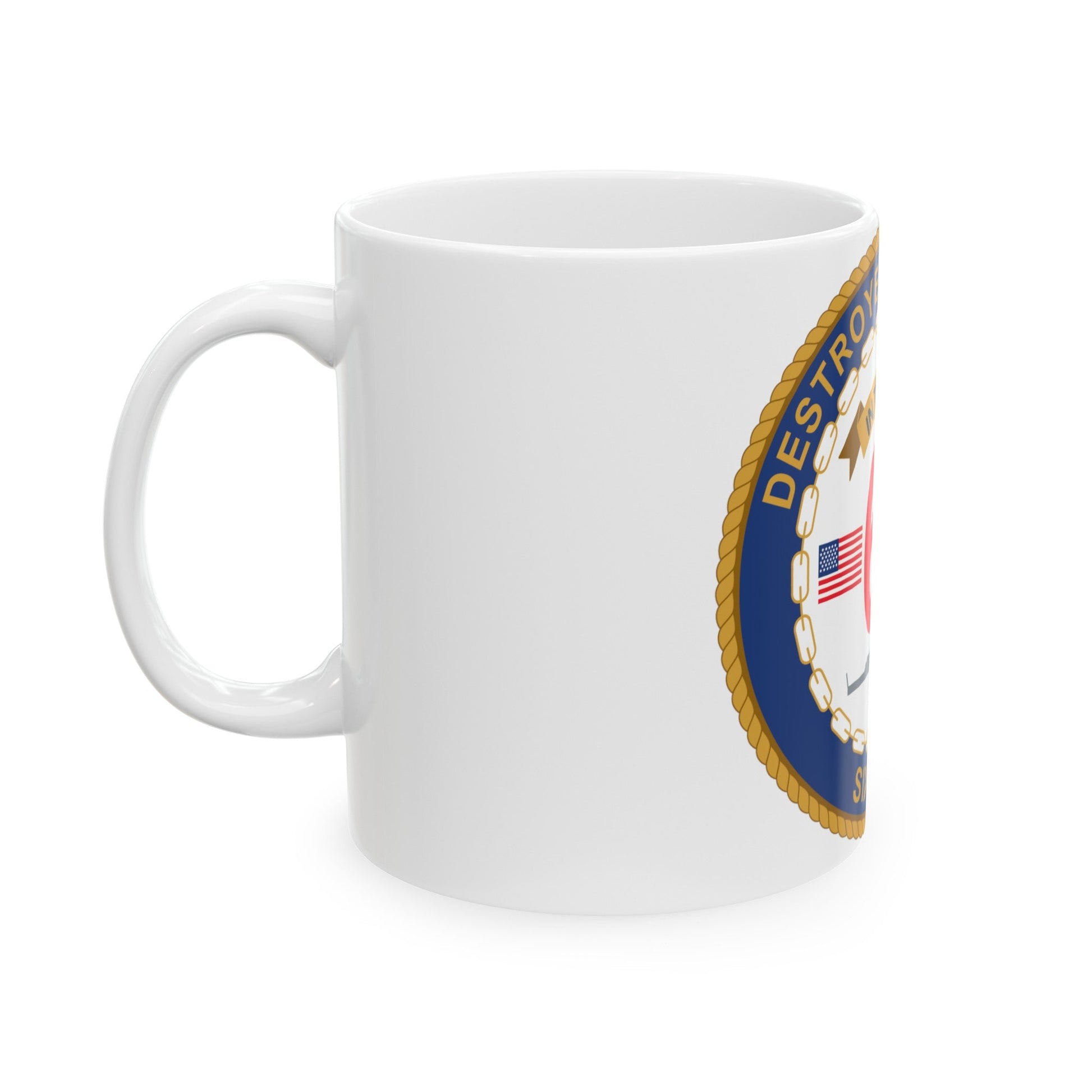 Destroyer Sq 60 (U.S. Navy) White Coffee Mug-The Sticker Space