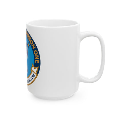 Destroyer Squadron One (U.S. Navy) White Coffee Mug-The Sticker Space