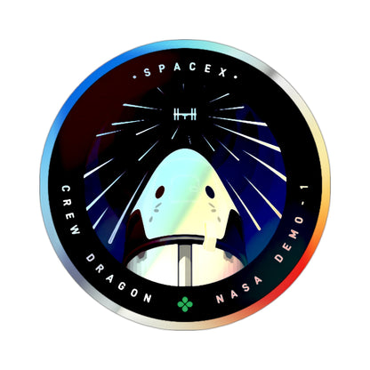 DM-1 (SpaceX) Holographic STICKER Die-Cut Vinyl Decal-2 Inch-The Sticker Space