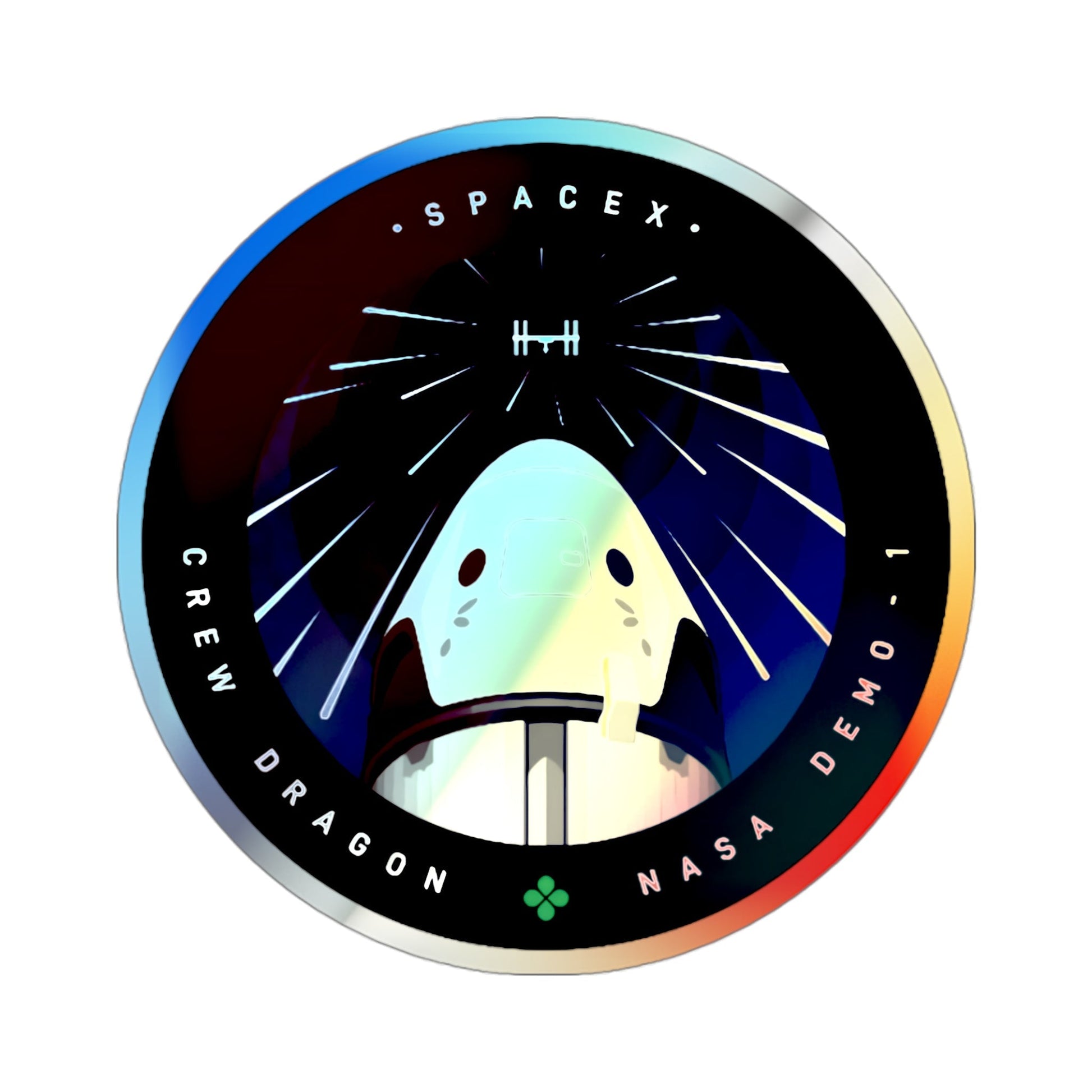 DM-1 (SpaceX) Holographic STICKER Die-Cut Vinyl Decal-3 Inch-The Sticker Space