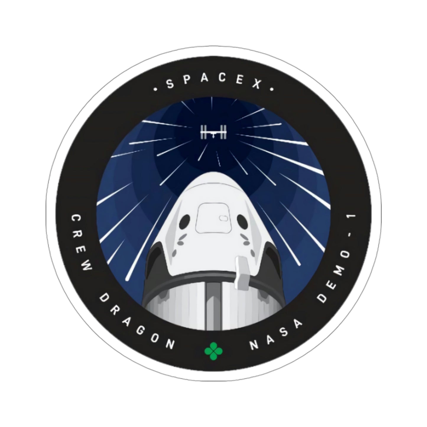 DM-1 (SpaceX) STICKER Vinyl Die-Cut Decal-3 Inch-The Sticker Space