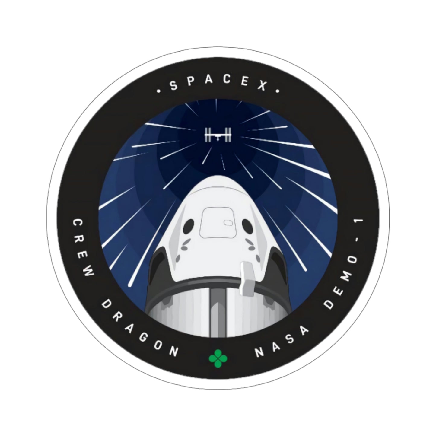 DM-1 (SpaceX) STICKER Vinyl Die-Cut Decal-4 Inch-The Sticker Space