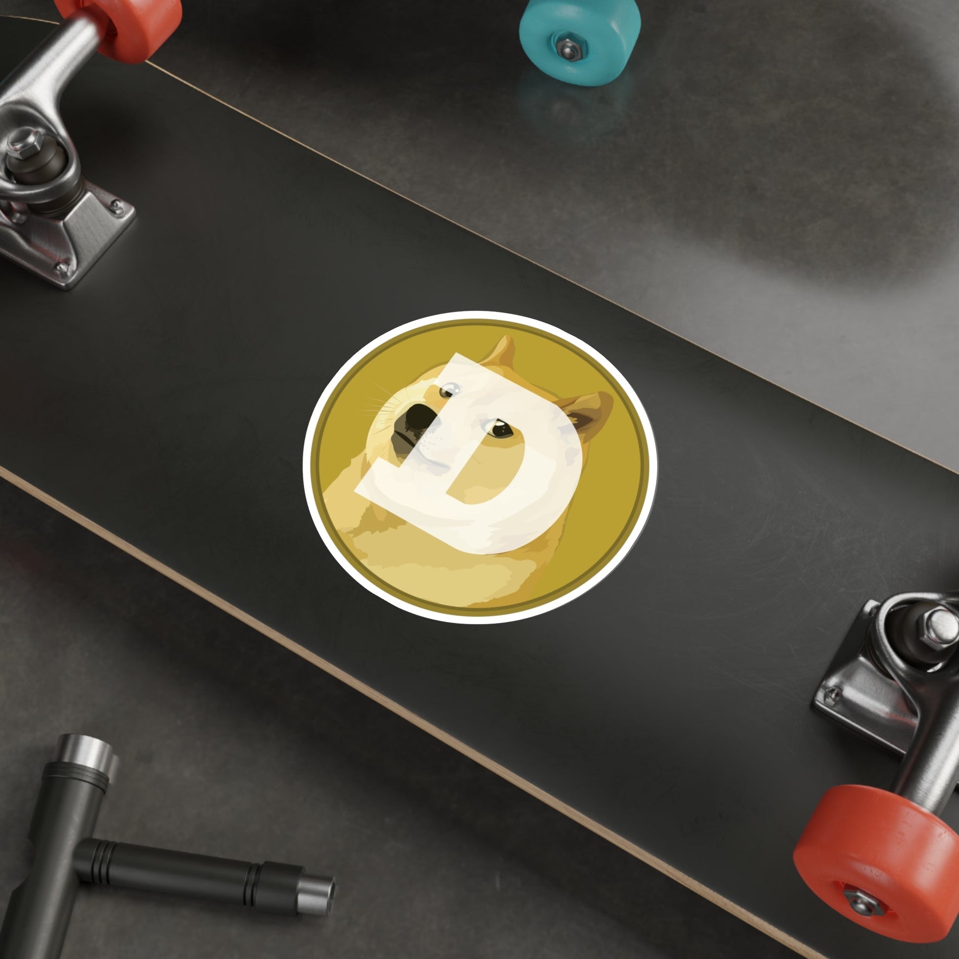 DOGECOIN DOGE (Cryptocurrency) STICKER Vinyl Die-Cut Decal-The Sticker Space
