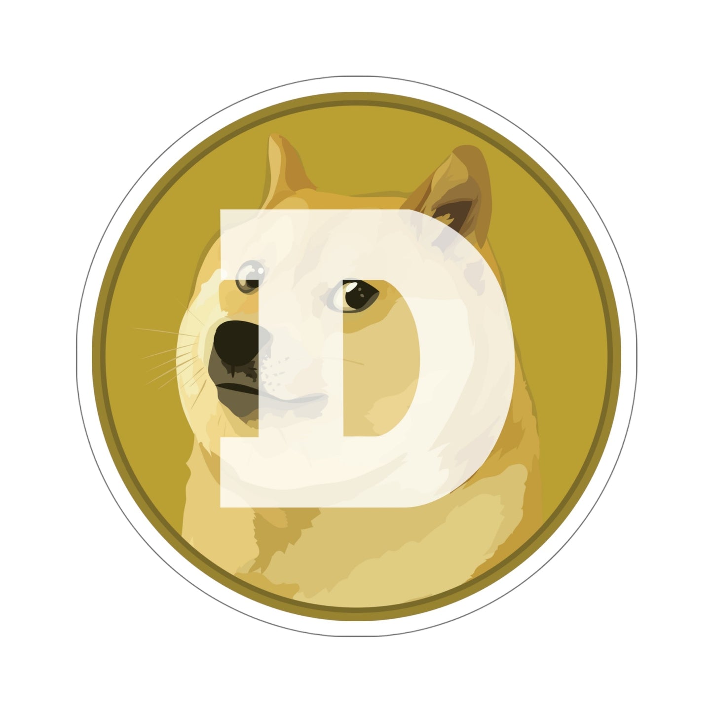 DOGECOIN DOGE (Cryptocurrency) STICKER Vinyl Die-Cut Decal-6 Inch-The Sticker Space