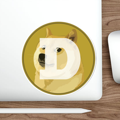 DOGECOIN DOGE (Cryptocurrency) STICKER Vinyl Die-Cut Decal-The Sticker Space