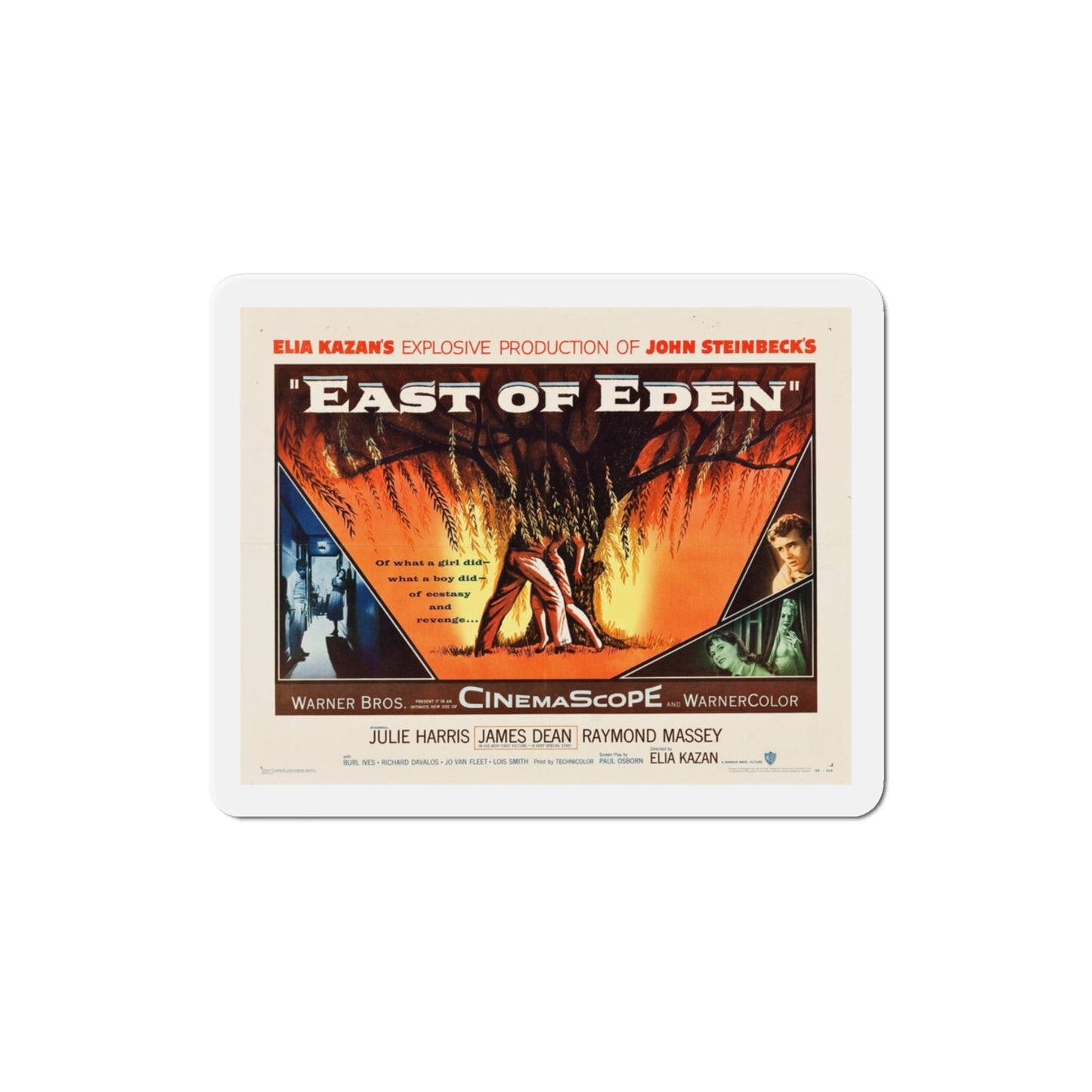 East of Eden 1955 v2 Movie Poster Die-Cut Magnet-3 Inch-The Sticker Space
