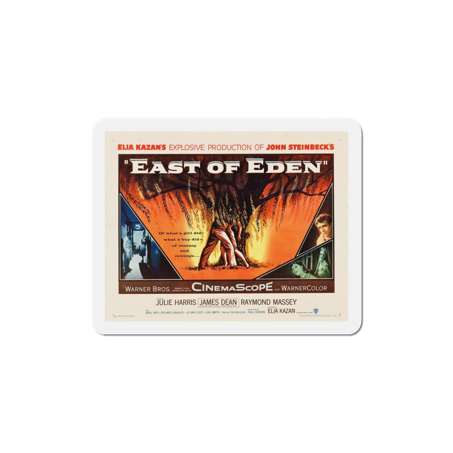 East of Eden 1955 v2 Movie Poster Die-Cut Magnet-5 Inch-The Sticker Space